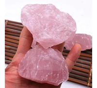 100% Natural Rose Quartz Stone Raw Crystals Stones Healing Mineral Specimen Rock Raw Rough Quartz Pink Crystal Gemstones 1pc 10-20g 1pc Random