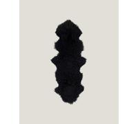 100% Natural Sheepskin Mongolian Double Rug - 180cm x 55cm - Black
