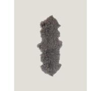 100% Natural Sheepskin Mongolian Double Rug - 180cm x 55cm - Grey