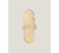 100% Natural Sheepskin Mongolian Double Rug - 180cm x 55cm - Ivory