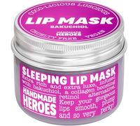 100% Natural Vegan Lip Butter Sleeping Lip Mask, Overnight Lip Moisturizer and Conditioner for Dry Lips. Intensive Lip Balm and Lip Therapy Skin Care with Mango butter (Bakuchiol - Collagen Boosting)