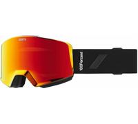 100% Norg Snowboard/Ski Goggles, M/L Black/HiPER Red Mirror