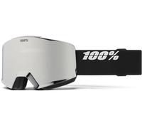 100% Norg Snowboard/Ski Goggles, M/L Black/HiPER Silver Mirror