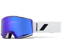 100% Norg Snowboard/Ski Goggles, M/L White/HiPER Violet Mirror