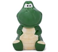 100 North Dolomite Ceramic 10.1 x 8.9 Everyday Cookie & Candy Jar with Airtight Lid: Perfect for Kitchen Canisters, Pet Treat Containers & Decorative Storage, Tyrannosaurus Rex Dinosaur