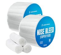 100 Nose Bleed Stopper Plugs - 1.5 Inch Cotton Rolls to Stop a Nosebleed for Kids or Adults - Extra Absorbent Nose Bleed Plugs by