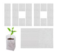 100 Nursery Growing Bags - Non-woven Plant Seedling Bags Bio degradable Fabric Grow Breeding Bags For Saplings, Flowers, Fruits, Vegetables Seed