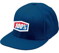 100% Official J-Fit Flexfit Base Cap Visor blue for Motocross Enduro Fans