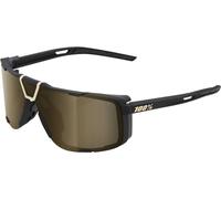100% One Hundred Percent Glasses Eastcraft Soft Black, Gold Lens Sunglasses, 168mm,77mm,75mm