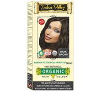 100% Organic, 100% Chemical Free, 100% Botanical Herbal Hair Dye Colour Dark Brown for Initial/First Few Greys (Does Not Lighten Hair from a Dark to Lighter Colour) Pure Natural Herbal For Men & Women No PPD, No Ammonia, No Peroxide and No Heavy Metals Whatsoever by Indus Valley