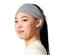 100% Organic Cotton Neck Gaiter - All Season Mens Womens Wide 2 in 1 Headband Loop Infinity Scarf Light Grey