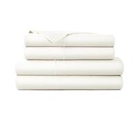 100% Organic Cotton Sheets Full Size - GOTS Certified Organic Bed Sheets with Deep Pocket 300 Thread Count & Cozy Sateen Weave Gets Softer with Each Wash - Luxury 4 Piece Set (Natural, Full)