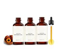 100% Organic Hair Oil - Raw & Pure Formula for Stronger, Moisturizes Scalp, Shinier Hair, Nourish & Treatment - Fights Breakage for All Hair Types - 60ml Natural Solution (3Pcs)