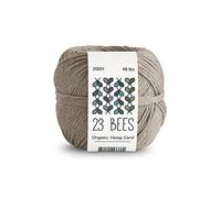 100% Organic Hemp Cord, Twine, String for Jewelry, Beading, Macrame, Crafts, 23 Bees (200ft x 48 lb.) Natural