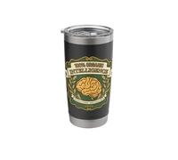 100% Organic Intelligence Vintage Brain Funny Retro Quote Stainless Steel Insulated Tumbler
