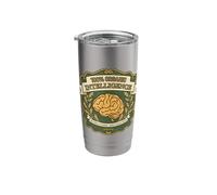 100% Organic Intelligence Vintage Brain Funny Retro Quote Stainless Steel Insulated Tumbler