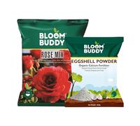 100% Organic Rose Mix + Eggshell Powder Combo - 1 kg Rose Fertilizer + 500 g Calcium Booster | NPK-Rich Root & Bloom Support - Enhances Flowering, Strengthens Stems & Balances pH Naturally
