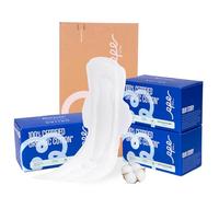 100% Organic Super Long Overnight Pads with Wings, Extra Heavy Sanitary Pad for Women Ultimate Absorbency, Ultra Thin Extra Coverage Cotton Period Menstrual Pads (Extra Long Overnight, Size 6, 30ct)