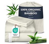 100% Organic Viscose Derived from Bamboo King Sheet Set - The Only Sheets with 100% Pure Viscose & No Blend - Luxuriously Soft, Breathable & Naturally Cooling - Ideal for Sensitive Skin - Ivory