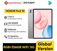 100% Original Global Version HONOR Pad 10 Snapdragon 7 Gen 3 12.1''LCD Screen 10100mAh Battery HONOR 35W Supercharge MagicOS 9.0 8GB 256GB Cyan WiFi