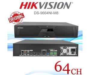 100% Original Hikvision 64CH 8SATA Acusense 2U AI NVR 32MP 8K 4K DS-9664NI-M8 UK