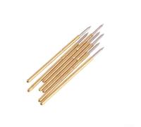 100 P50B1 Pogo Pin Spring Test Probes 0 5mm Diameter 16 35mm Length with 75g Spring Pressure for Conductivity and Stability Tests