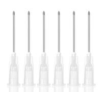 100 Pack 16G 1.5 Inch Luer Lock Disposable with Cap for Lab Supplies, Pet, Poultry, and Industrial Dispensing Accessories