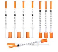 100-Pack, 1ml 30G Precision Measuring Tools（8mm Long） I Liquid Transfer ，Individually Packaged for Measuring Liquids for Lab, DIY Crafts Laboratory Accessories