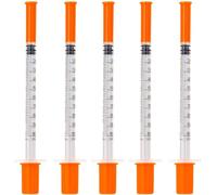 100 Pack 1ml Plastic Multiple Uses Distribution Measuring Tools, 30G 8mm Uses Laboratory Accessories, Individually Sealed Packaging (100)