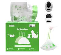 100 Pack 26.8" x 16.2" Cat Litter Bags, Litter Box Robot 3&4 Waste Bags, Thick Pre-Separated Heavy Duty Litter Box Liner Bags