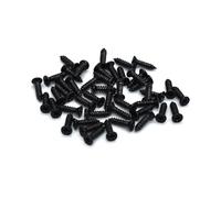 100 Pack #3 x 3/8 inch Stainless Steel Guitar Pickguard Screws for USA Gibson Les Paul,SG Guitars (Stainless Steel Black Coated)