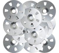 100-Pack 35mm Stainless Steel Washers - Durable for Screws, Ideal for Backer, Tile Backer Boards, Gypsum Boards, and Insulation Panels, Galvanised for Long-Lasting Use