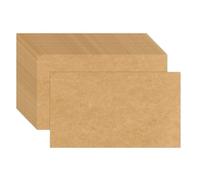 100 Pack 3x5 Kraft Blank Cardstock Paper - 80lb Heavy Duty Card Stock for Printer Postcard, Photo Paper, Syllable Boards - Make Thank You, Greeting, Notes, Index Cards, Draw, Write, DIY Card Making