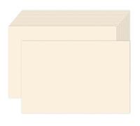 100 Pack 4x6 Ivory Cardstock Blank Index Cards, Goefun 80lb Heavyweight Cream Cardstock Unlined Notecards for Invitations, Postcards, Photo Paper, Recipe Cards