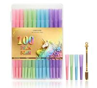 100 Pack 54mm Conical Rolling Paper - Natural Slow Burning Cone with Loader and Packing Stick