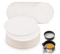100 Pack 6 Inch Round Parchment Paper, Non-Stick Greaseproof Pre-Cut Baking Circles, Heat Resistant Cake Tin Liners for Oven, Air Fryer, Cheesecake & Springform Pans