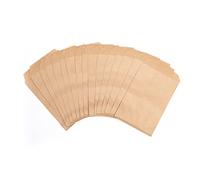 100-pack 6x8 Inches Natural Kraft Paper Bags for Bakery Cookies Treats Snacks Sandwiches Popcorn Small Gift bag