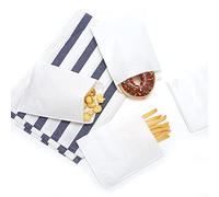 100-pack 6x8 Inches White Kraft Paper Bags for Bakery Cookies Treats Snacks Sandwiches Popcorn Small Gift bag