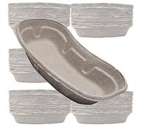 100 Pack 700ml Cardboard Pulp Biodegradable Hospital Vomit Dish Kidney Bowls