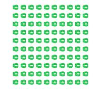 100 Pack 8mm Blank Rings, Identifiable Racing Bird Leg Bands, Leg Rings for Doves and Pigeons, Essential Supplies (Green)