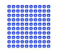 100 Pack 8mm Blank Rings, Identifiable Racing Bird Leg Bands, Leg Rings for Doves and Pigeons, Essential Supplies (Dark Blue)