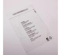 100,pack(9 X 12 Inch) CPP Garment bags, clear cellophane plastic recyclable self seal packaging bags with printed warning, clothing, t-Shirts, gifts and more