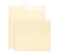 100 Pack A2 Ivory Envelopes, Goefun 4.375 x 5.75 Printable Invitation Envelopes 120 GSM, Cream Self Seal for DIY Greeting Cards, Photos, Invitations, Weddings, Graduation, Baby Shower