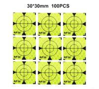 100 Pack Acrylic Reflective Target Sheets for Total Station Surveying Target Construction Bridge Building Tunnel Subway Engineering Long Term(30x30)