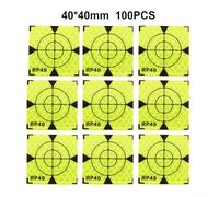 100 Pack Acrylic Reflective Target Sheets for Total Station Surveying Target Construction Bridge Building Tunnel Subway Engineering Long Term(40x40)