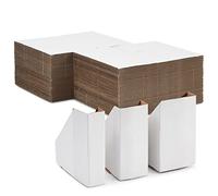 100 Pack Adjustable Frame Corner Protectors, Multi-Depth Cardboard Corner Guards for Art, Moving, Packing, Shipping (Fits 2.5 to 5.5 cm Frames)