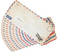 100 Pack Airmail Envelopes -Blue Air Mail Envelopes for Party Invitation, Love Letters, Military Correspondence, Christmas Military Letters to Troops- Size 4 x 8.7 inches