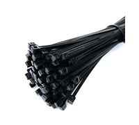 100 Pack Black 300mm x 4.8mm Cable Ties/Ties Zip Ties/Nylon Wrap