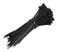 100 Pack Black Cable Tie Set 150mm