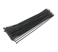 100 PACK Black Cable Ties - 380 x 4.4mm - Nylon 66 Material - Heat Resistant